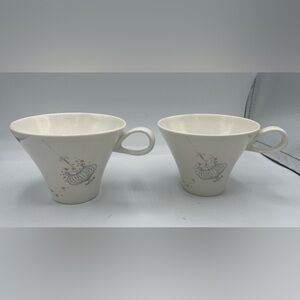 Rare 2 Cups MCM Impromptu Iroquois by Ben Seibel Jardinieres Made In USA Retro